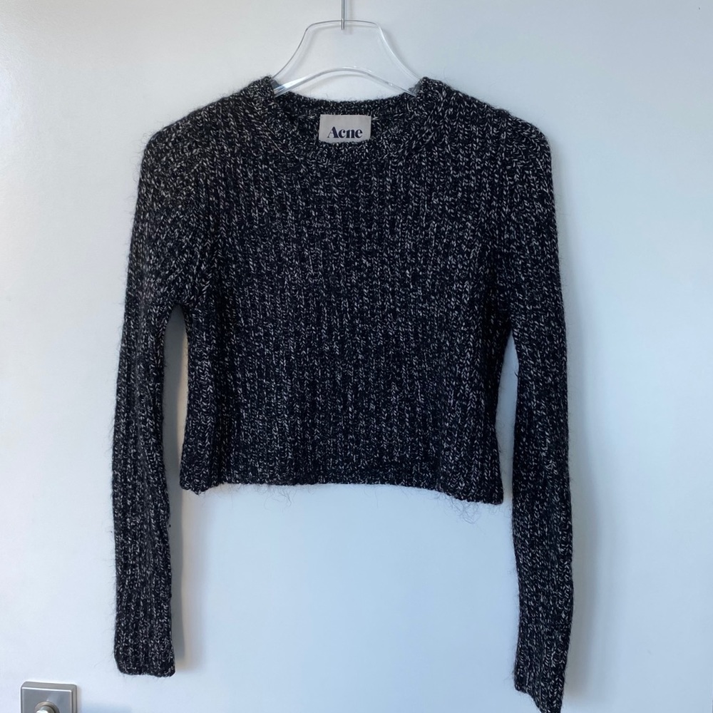 Acne wool crop sweater